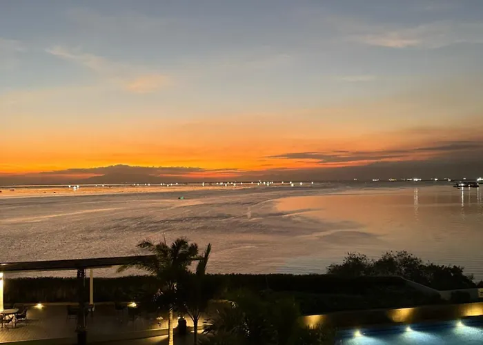 Apartment Modern 1br With Balcony Facing Infinity Pool Bay Sunset Near Airports Okada Solaire Moa *
