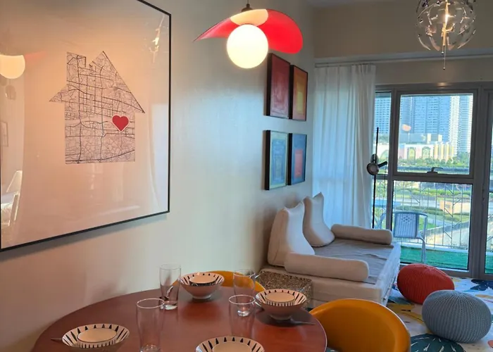 Apartment Modern 1br With Balcony Facing Infinity Pool Bay Sunset Near Airports Okada Solaire Moa *