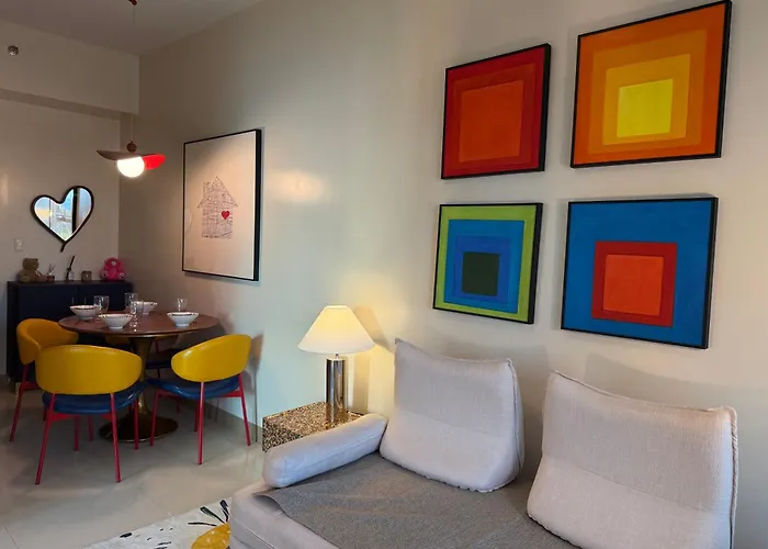 Apartment Modern 1br With Balcony Facing Infinity Pool Bay Sunset Near Airports Okada Solaire Moa *
