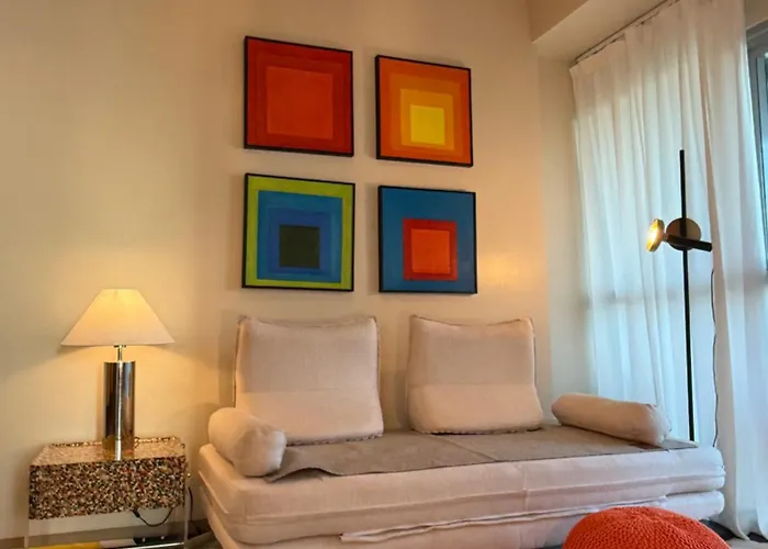 Modern 1br With Balcony Facing Infinity Pool Bay Sunset Near Airports Okada Solaire Moa * Manila